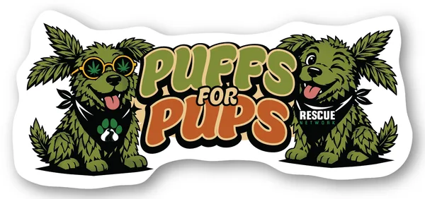 Puffs for Pups sticker