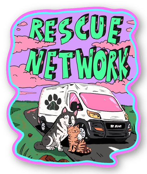 Rescue Network transport van sticker